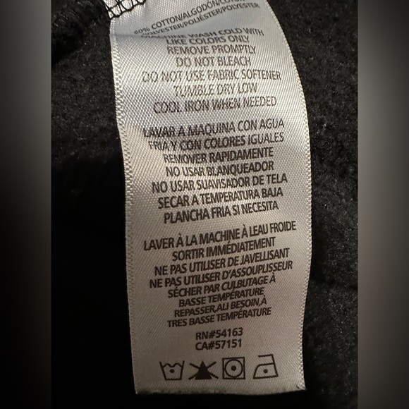 Calvin Klein Performance Black Cropped Hoodie Sweatshirt Pullover Size Medium - Picture 8 of 12